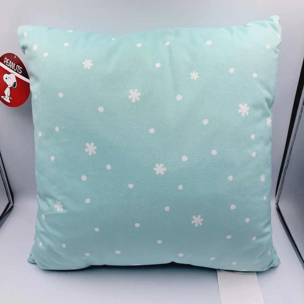 Peanuts Snoopy Joy To The World Holiday Pillow Festive Decor Size 18x18